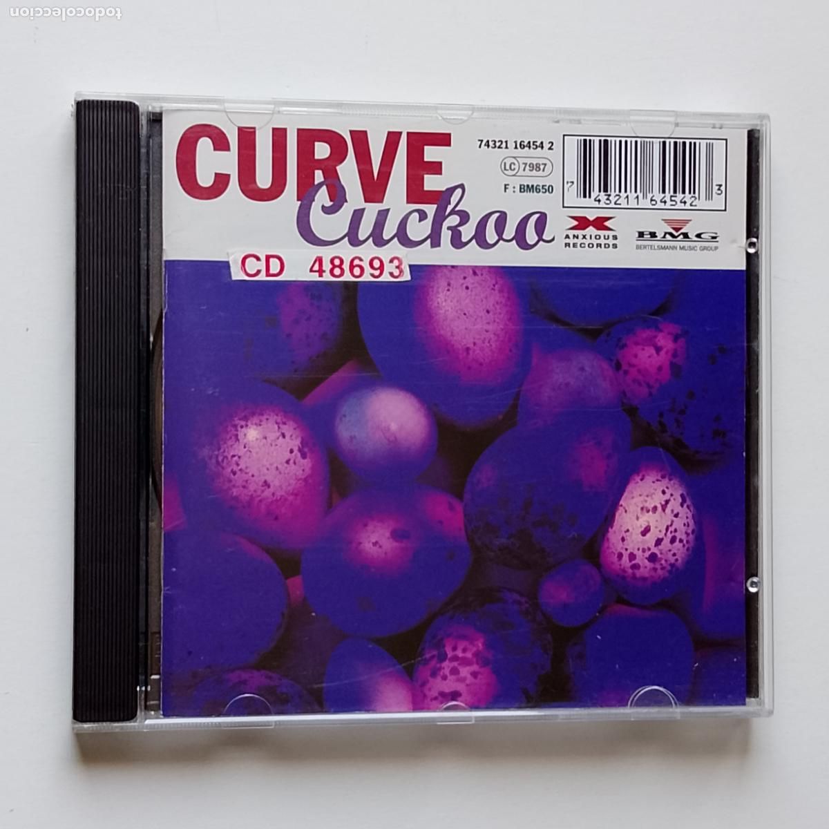 CDs de M&uacute;sica: Curve-Cuckoo (CD Anxious 1993) Shoegaze, Lush, Cranes, Bowery Electric, Swervedriver, Medicine