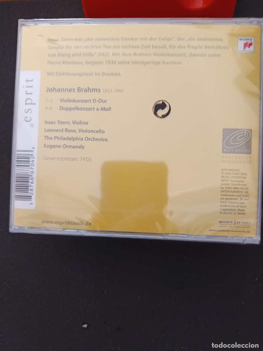 CDs de m&uacute;sica: BRAHMS: VIOLINKONZERT / DOPPELKONZERT. ISAAC STERN. EUGENE ORMANDY - Foto 2