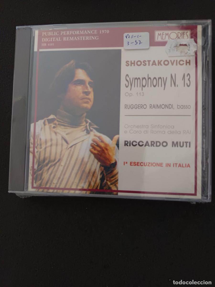 CDs de M&uacute;sica: SHOSTAKOVICH. SINFON&Iacute;A 13 (BABI YAR) . DIR.: RICCARDO MUTI. BAJO: RUGGERO RAIMONDI