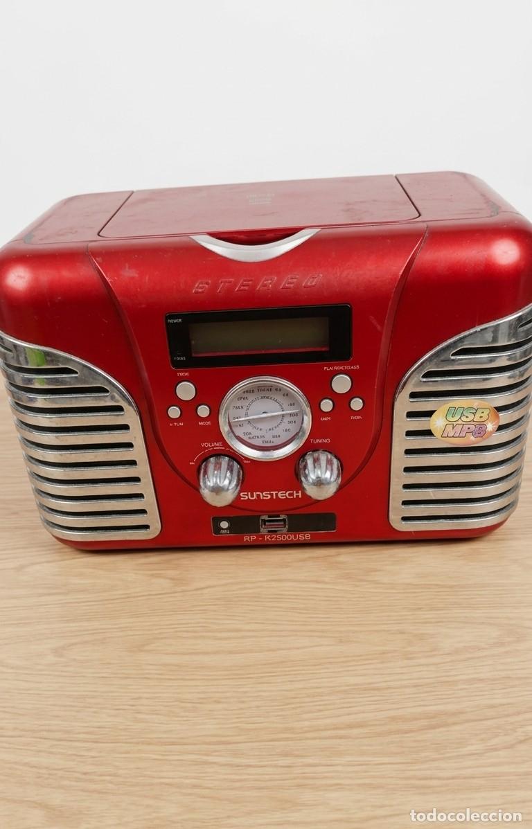 CDs de M&uacute;sica: Radio Retro Rojo con CD, USB.,