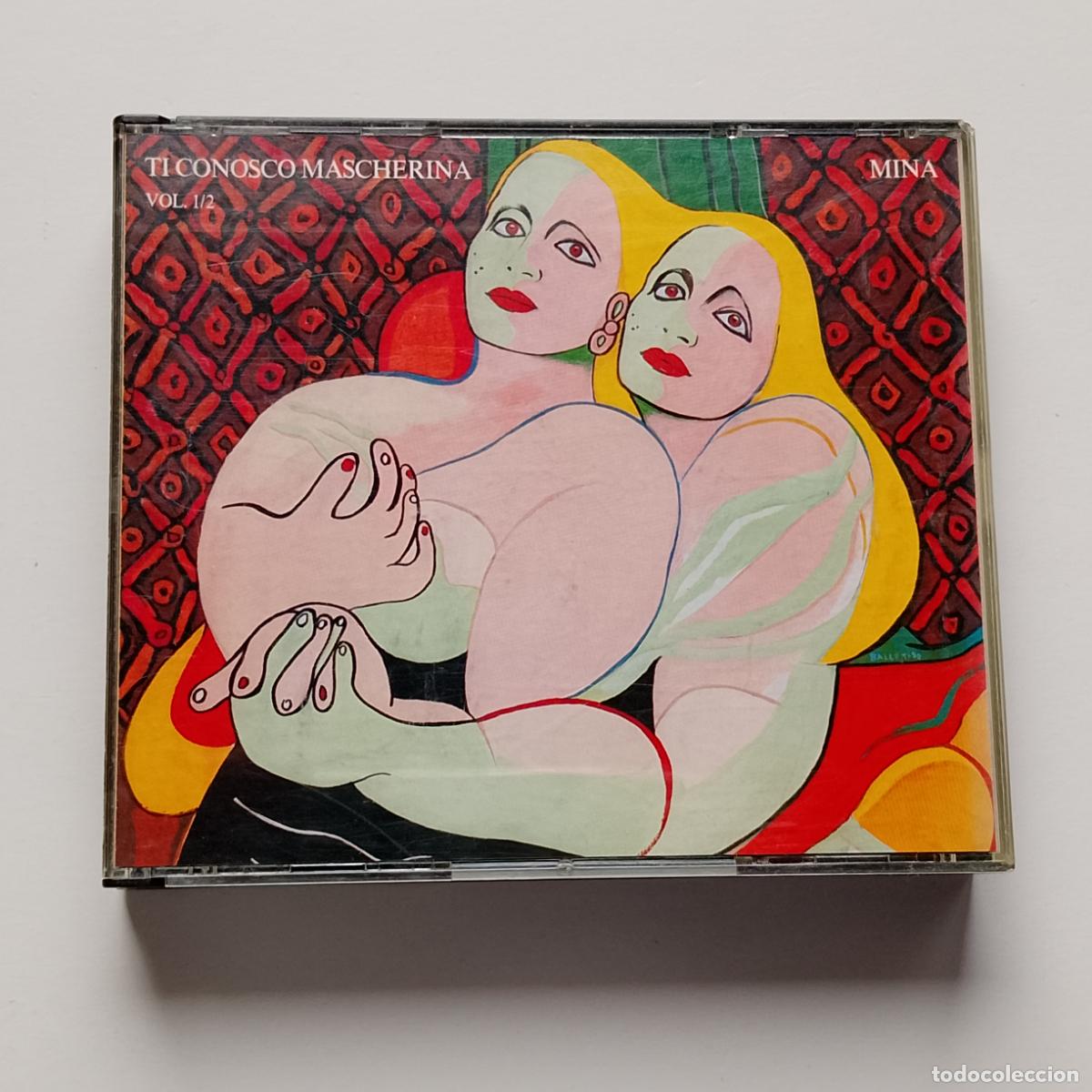CDs de M&uacute;sica: Mina-Ti Conosco Mascherina (2xCD PDU 1990) Paolo Conte, Adriano Celentano, Patty Pravo, Picasso...