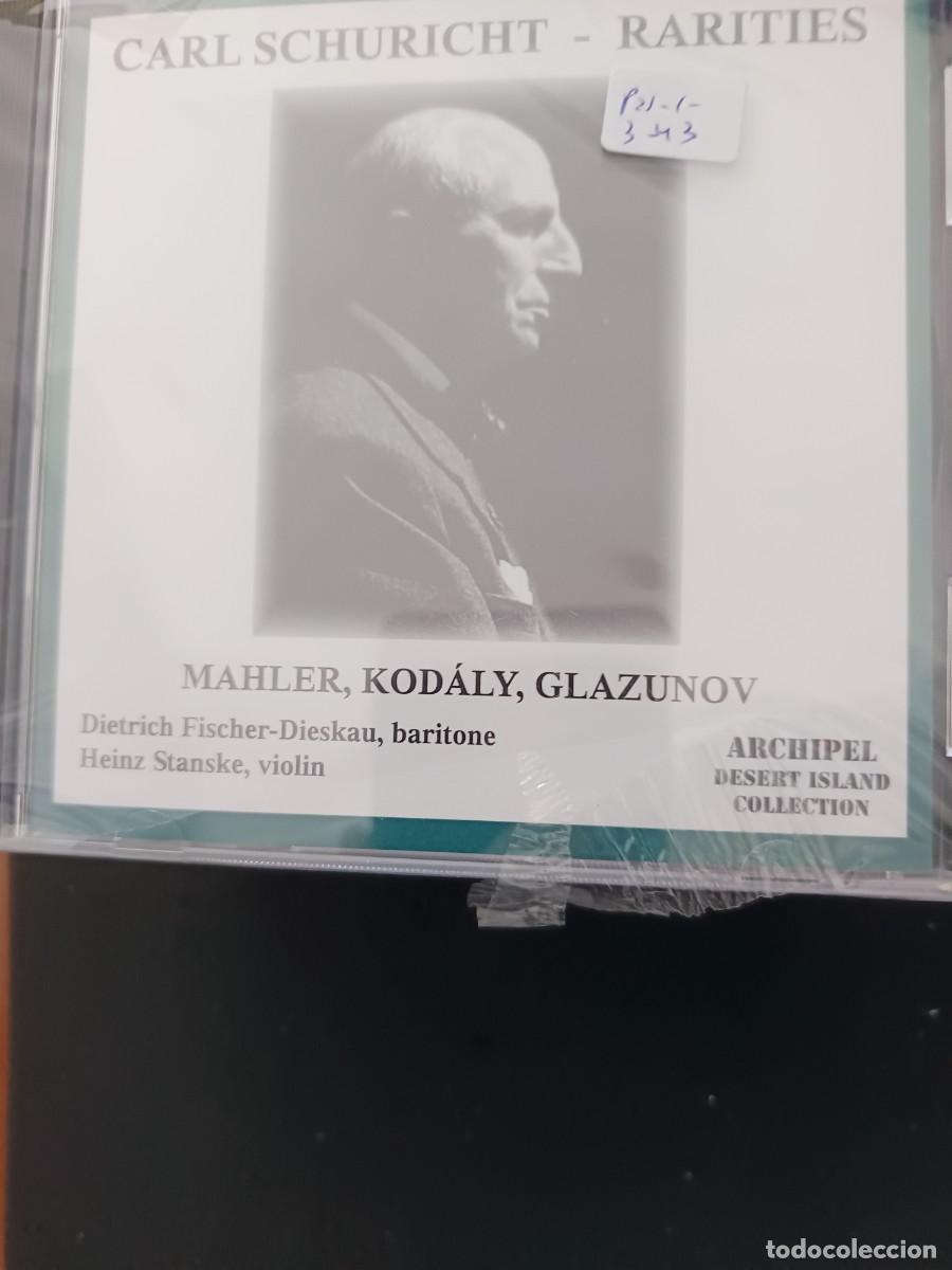 CDs de M&uacute;sica: CARL SCHURICHT. RARITIES. MAHLER, KOD&Aacute;LY, GLAZUNOV. DIETRICH FISCHER-DIESKAU; HEINZ STANSKE