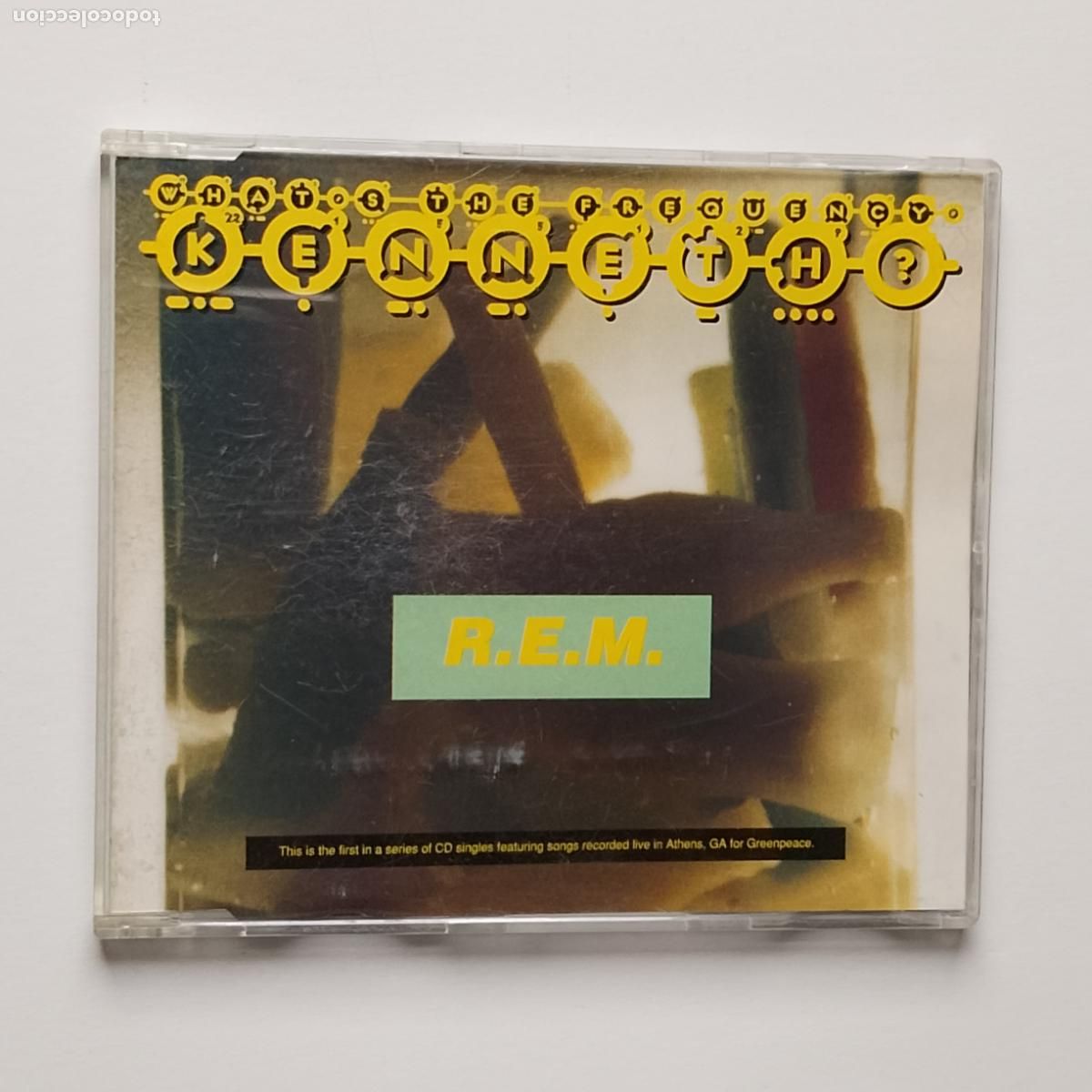 CDs de M&uacute;sica: R.E.M.-What's The Frequency, Kenneth? (CD Single Warner Bros. 1994) temas live. Pearl Jam, Feelies