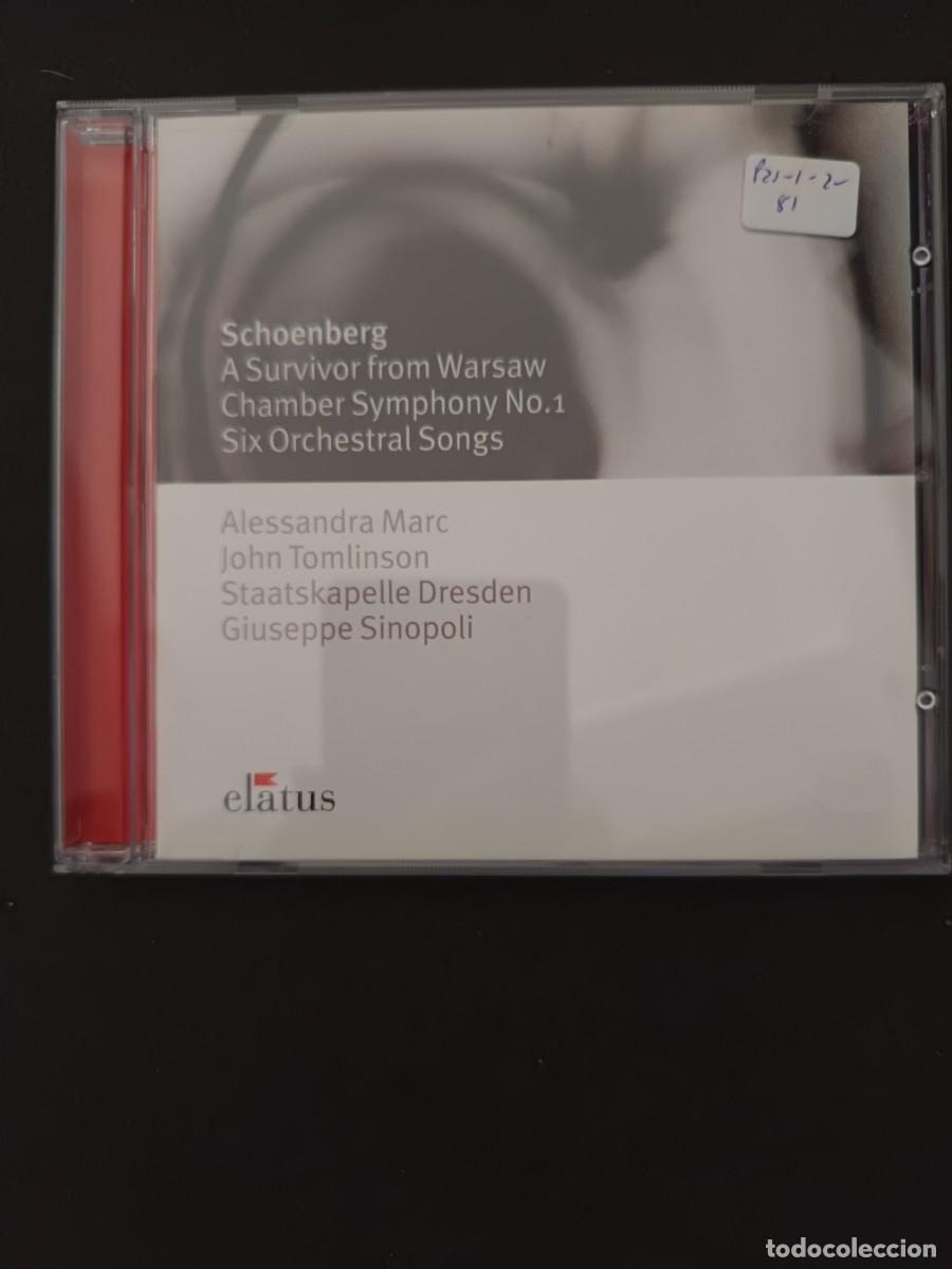 CDs de M&uacute;sica: SCHOENBERG: A SURVIVOR FROM WARSAW / CHAMBER SYMPHONY N&ordm; 1 / SIX ORCHESTRAL SONGS