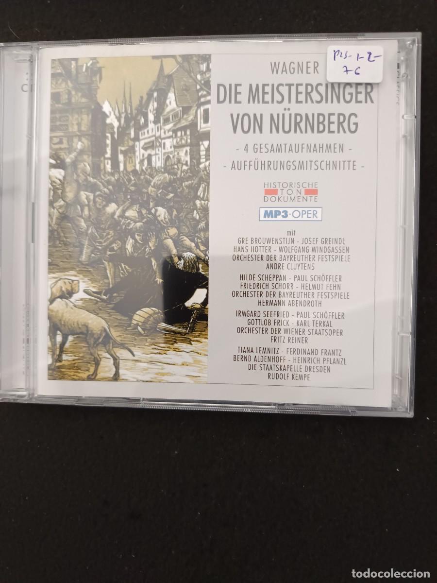 CDs de M&uacute;sica: 2 MP3 OPER. WAGNER. DIE MEISTERSINGER VON N&Uacute;RNBERG. 4 GESAMTAUFNAHMEN-AUFF&Uuml;HRUNGSMITSCHNITTE