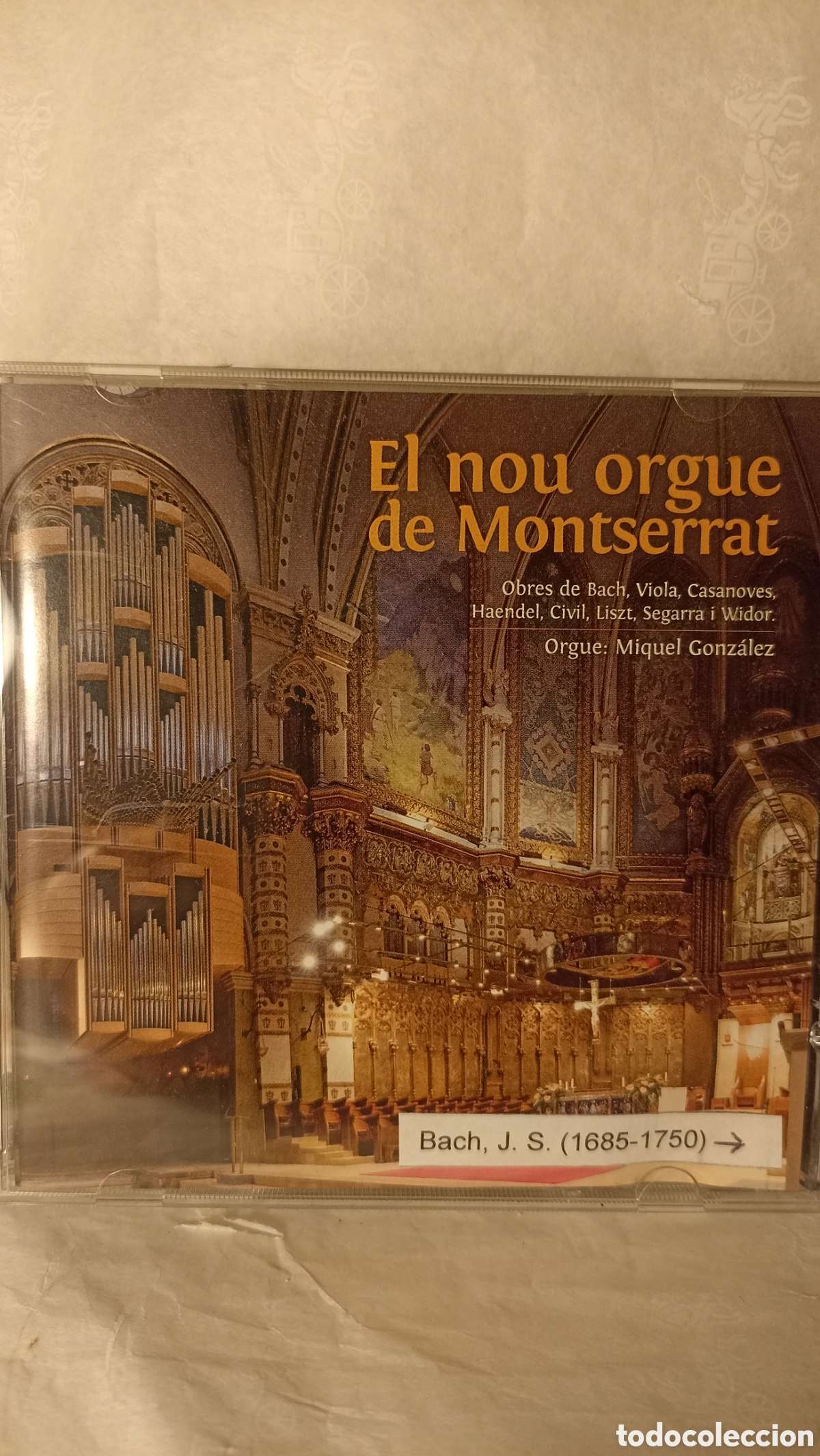 CDs de M&uacute;sica: El nou orgue de Montserrat. Miquel Gonz&aacute;lez