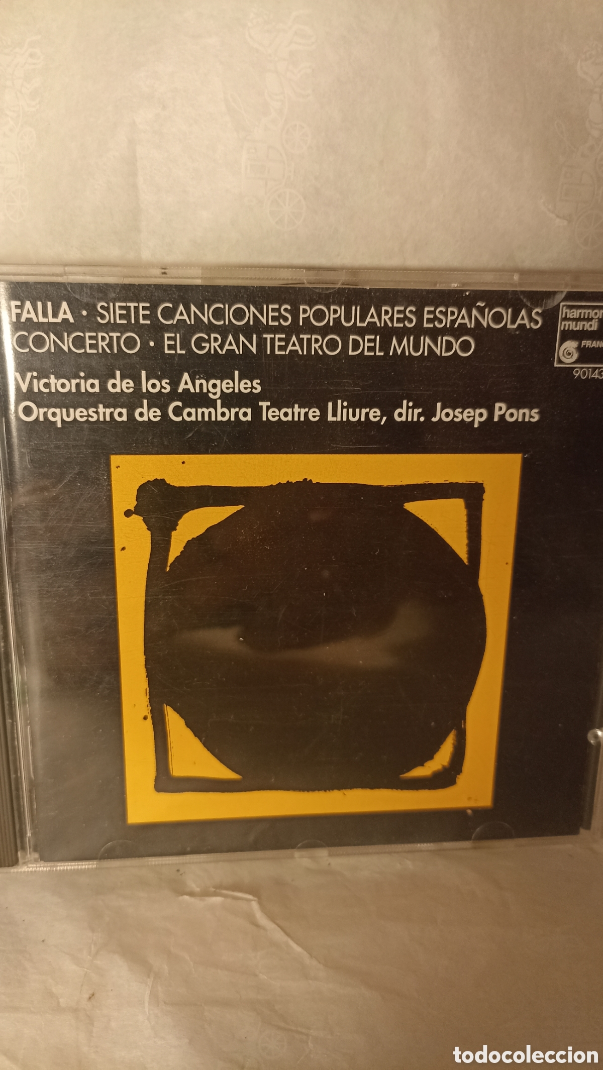 CDs de M&uacute;sica: Manuel de Falla, &rdquo;Siete Canciones Populares Espa&ntilde;olas&rdquo; y el &rdquo;Concerto&rdquo;, interpretado V. De los &Aacute;ngel