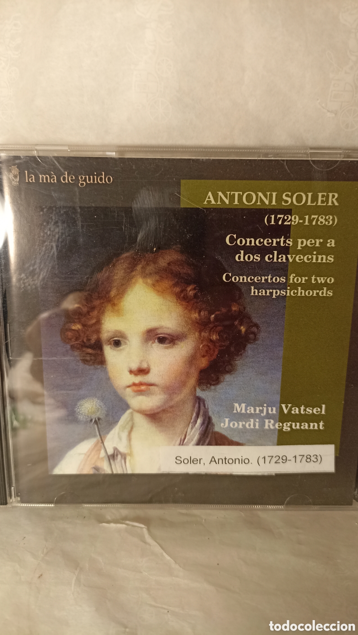 CDs de M&uacute;sica: Concertos para dos clavecines compuestos por Antonio Soler.