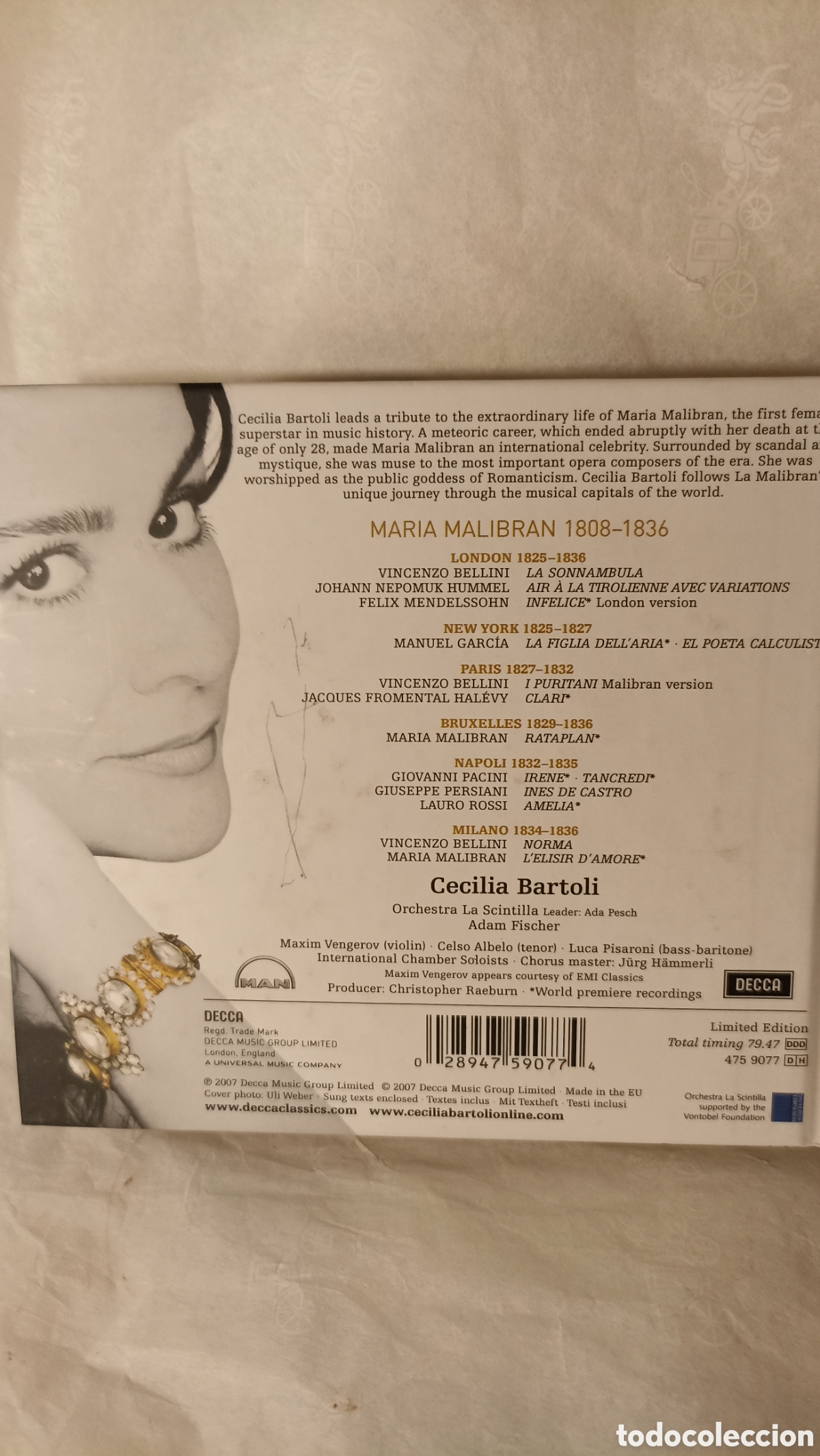 CDs de m&uacute;sica: Cecilia Bartoli - Maria (Edici&oacute;n Limitada de Lujo con Libro) - Foto 2