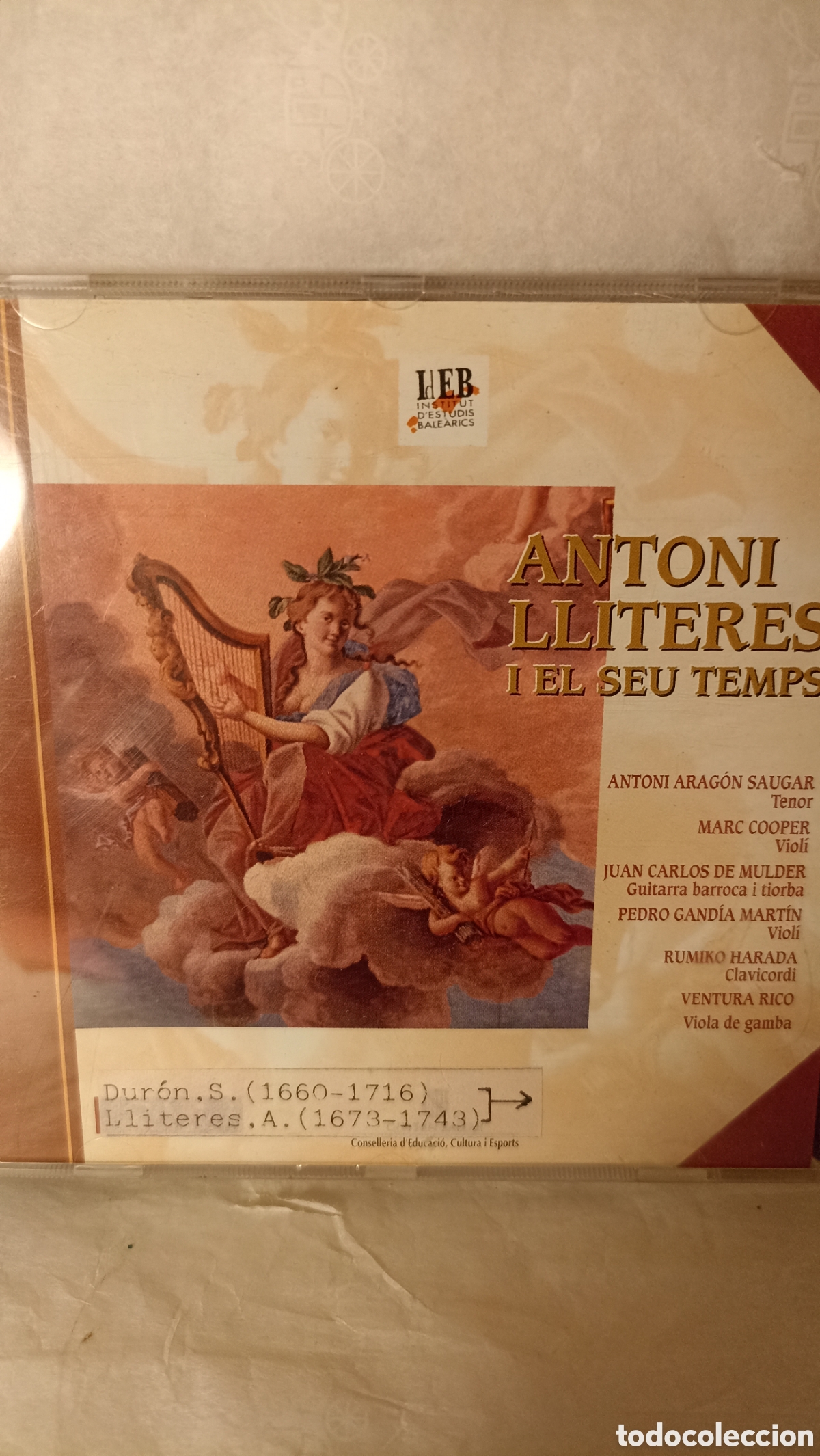 CDs de M&uacute;sica: obras del compositor mallorqu&iacute;n Antonio de Literes.