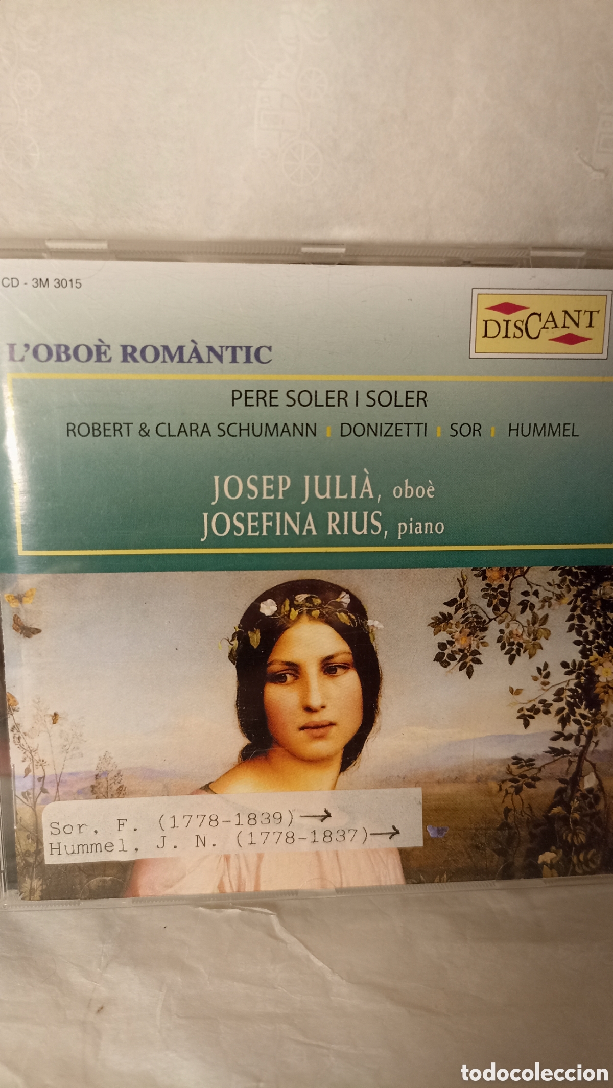 CDs de M&uacute;sica: CD titulado &rdquo;L'obo&egrave; rom&agrave;ntic&rdquo; presenta al obo&iacute;sta Josep Juli&agrave; y a la pianista Josefina Rius
