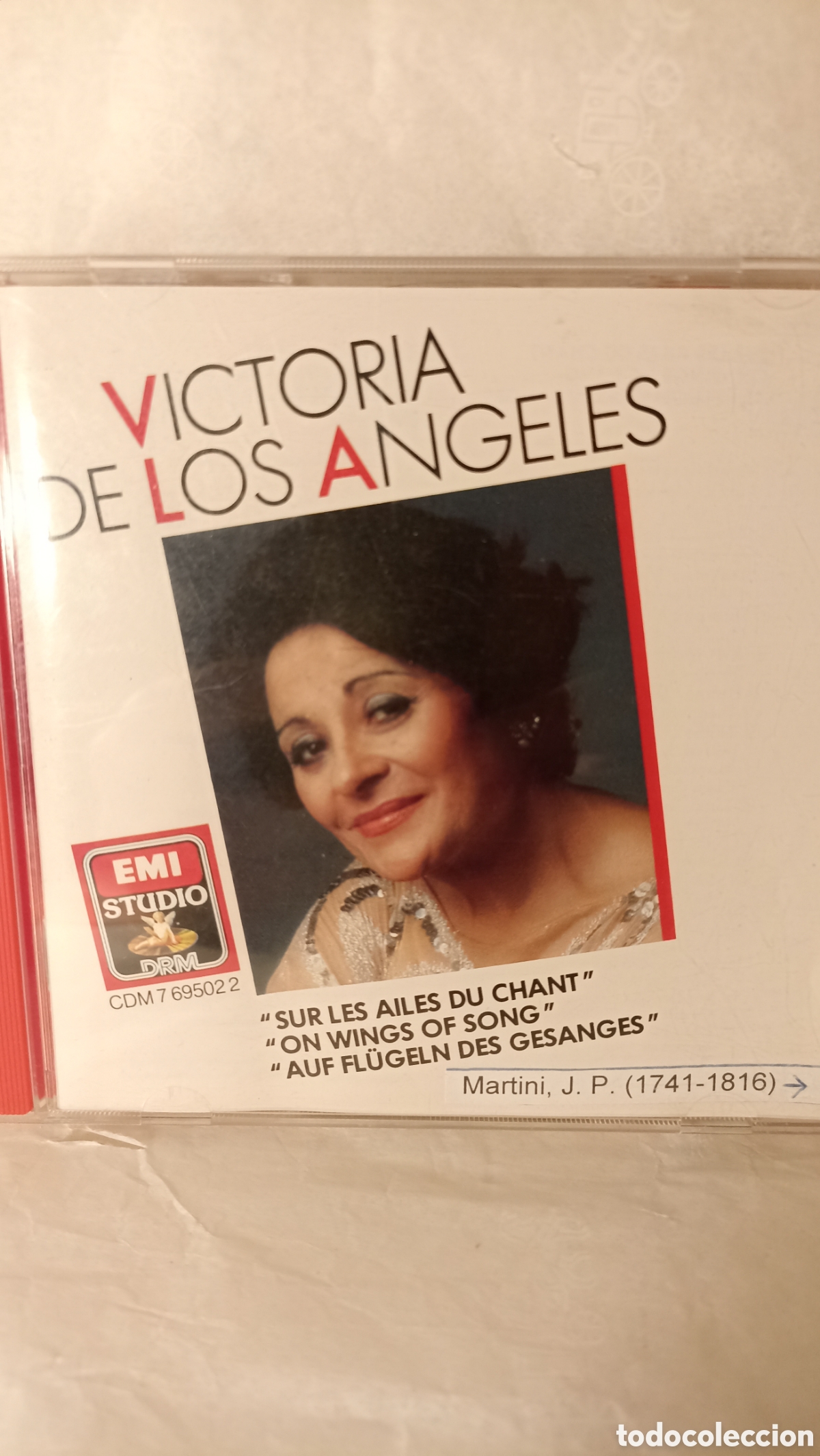 CDs de M&uacute;sica: VICTORIA DE LOS &Aacute;NGELES / SUR LES AILES DU CHANT / EMI STUDIO 1988 / CD