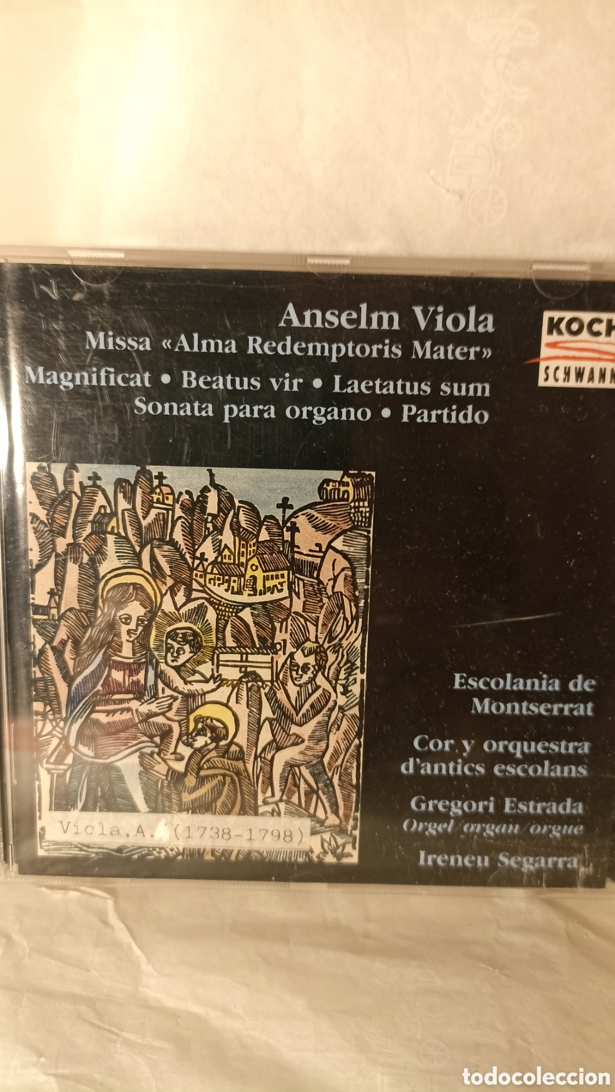 CDs de M&uacute;sica: Missa Alma Redemptoris Mater&rdquo; del compositor Anselm Viola, interpretada por la Escolania de Montserr
