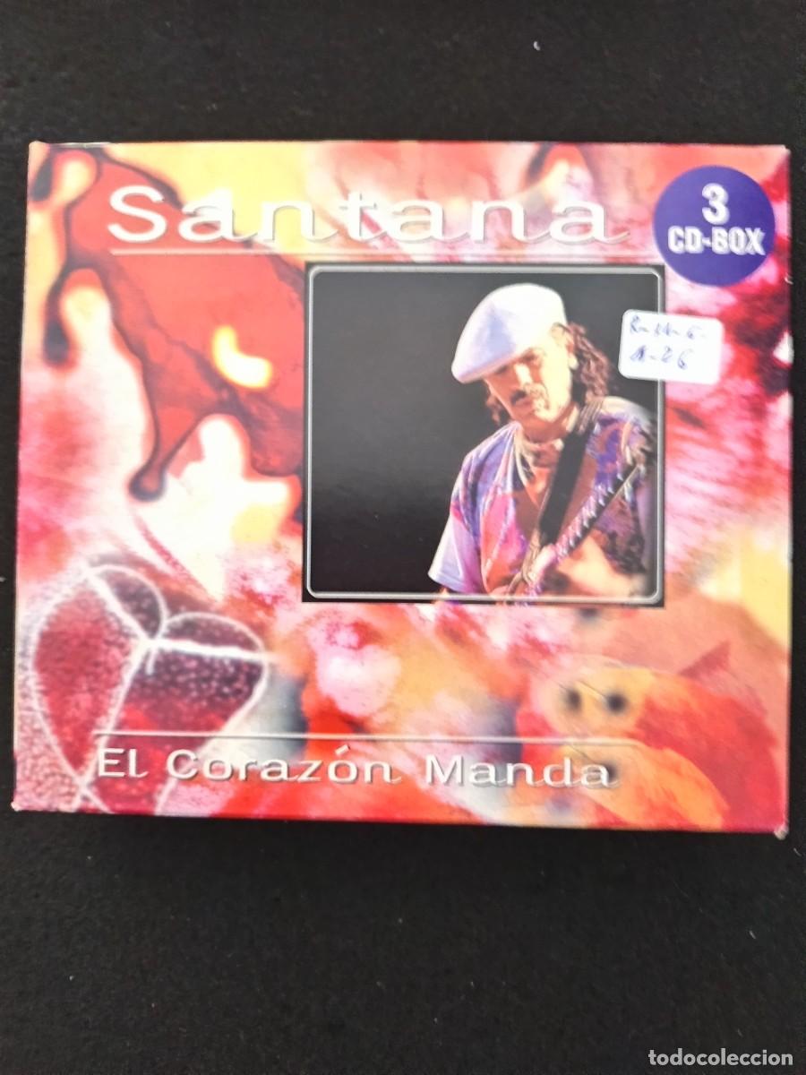CDs de M&uacute;sica: 3 CD-BOX. SANTANA. EL CORAZ&Oacute;N MANDA. (JINGO / LAT&Iacute;N TROPICAL / ACAPULCO SUNRISE)