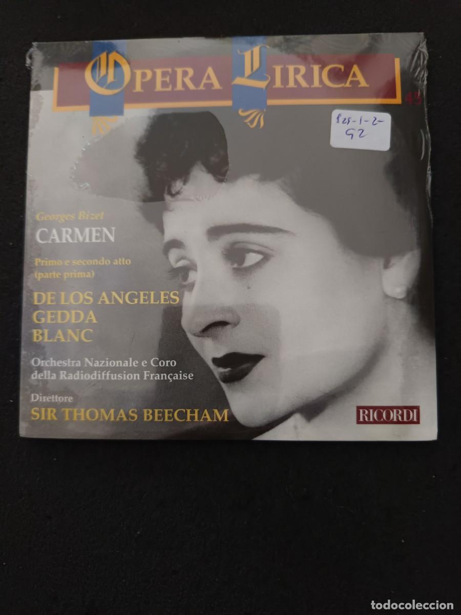CDs de M&uacute;sica: BIZET: CARMEN. (EXTRACTOS). DIR.: SIR THOMAS BEECHAM. CANTANTES DE LOS &Aacute;NGELES, GEDDA, BLANC