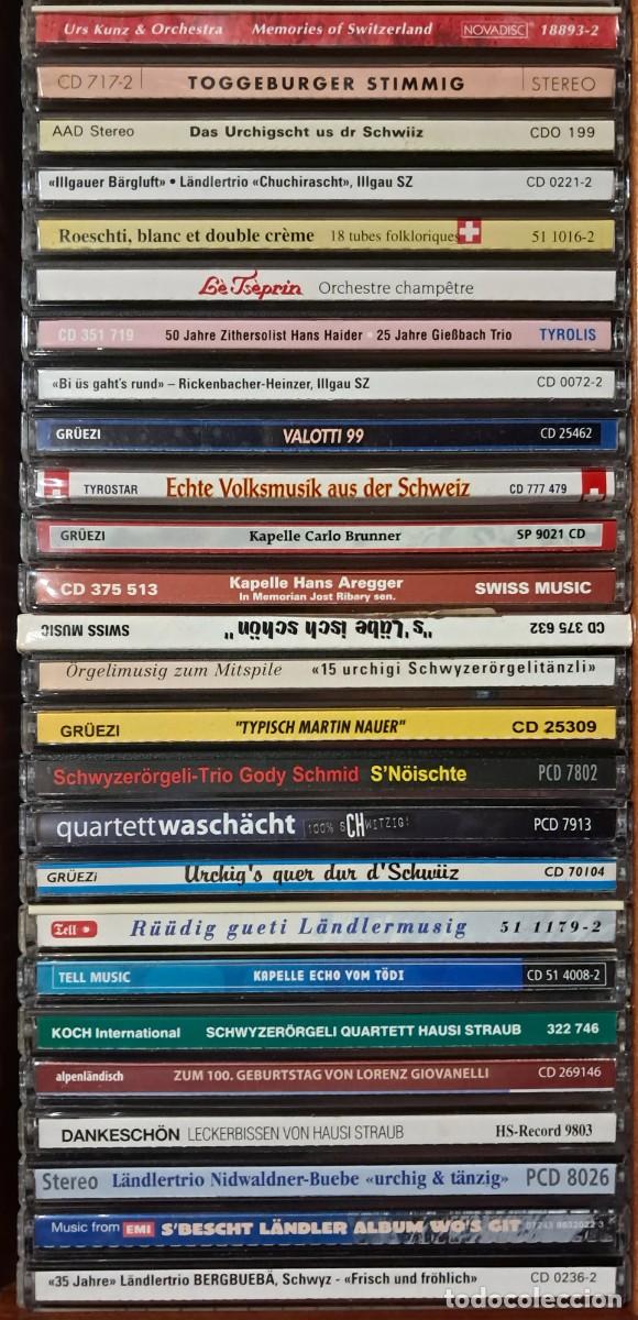 CDs de M&uacute;sica: LOTE DE 90 CDS DE M&Uacute;SICA FOLCL&Oacute;RICA SUIZA