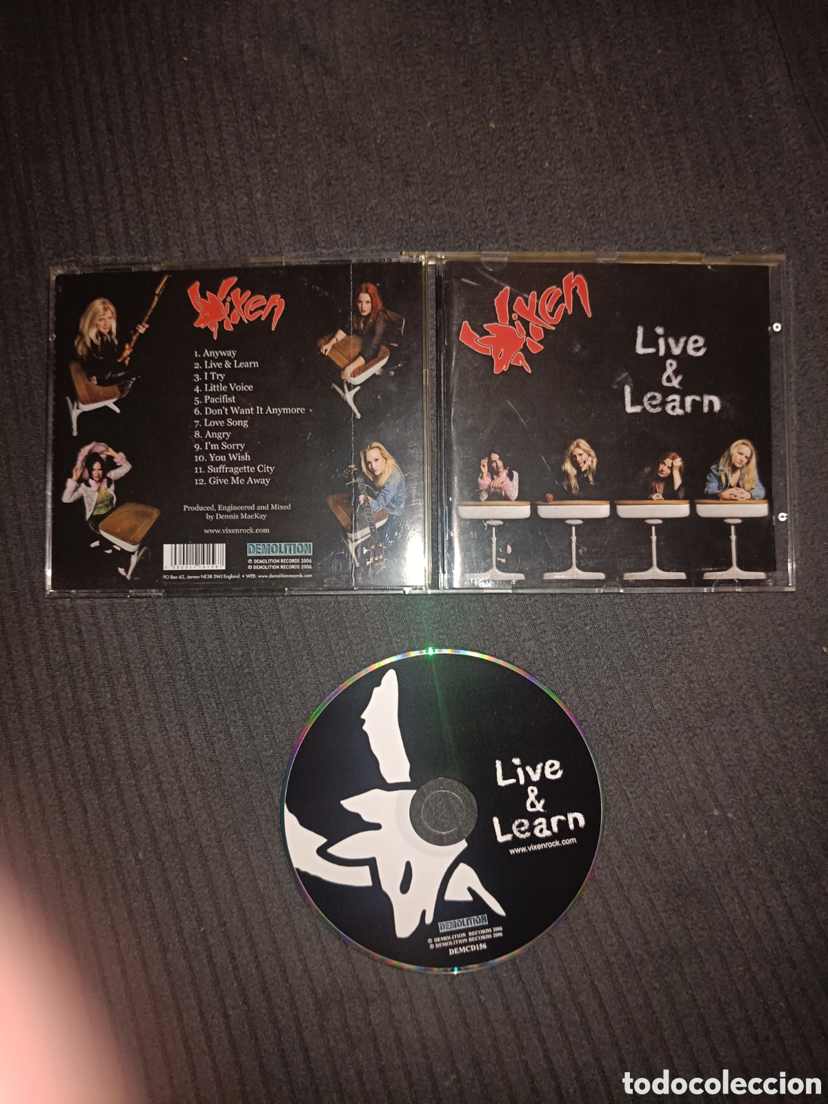 CDs de M&uacute;sica: Vixen - live & learn cd (hard rock)