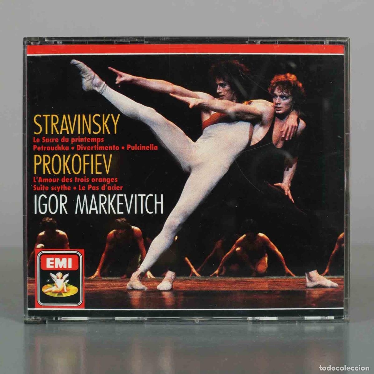 Musik-CDs: CD. Stravinsky: Le Sacre du printemps, Petrouchka, Divertimento, - Prokofiev: L&acute;Amour des tro