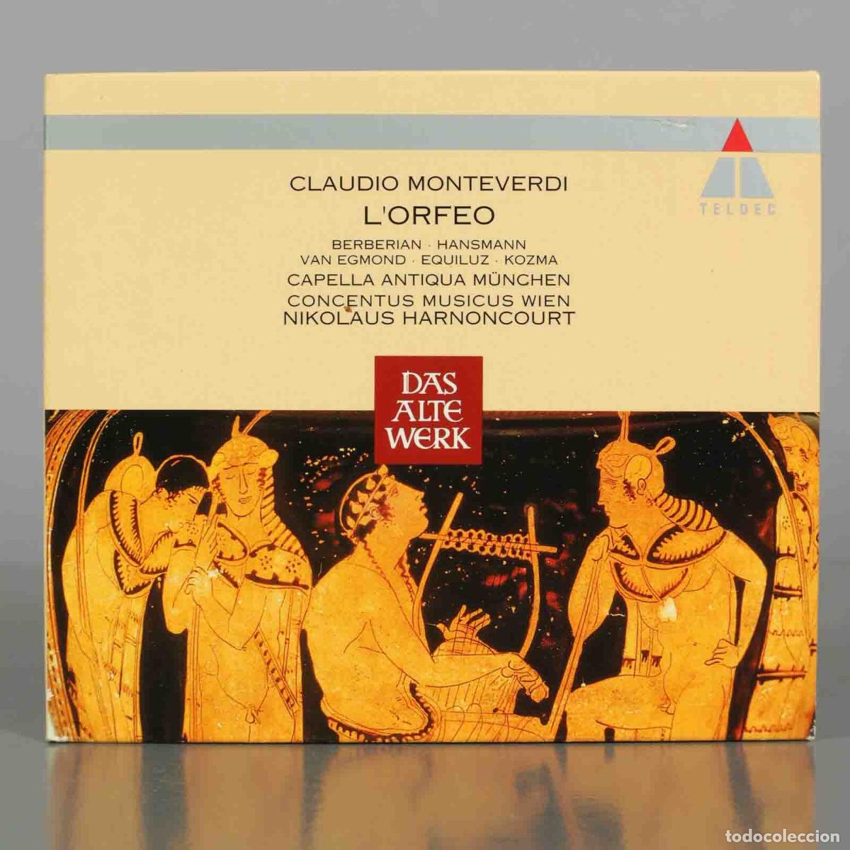 CDs de M&uacute;sica: CD. Monteverdi: L&acute;Orfeo - Nikolaus Harnoncourt, Concentus musicus Wien, Lajos Kozma, Hansmann,