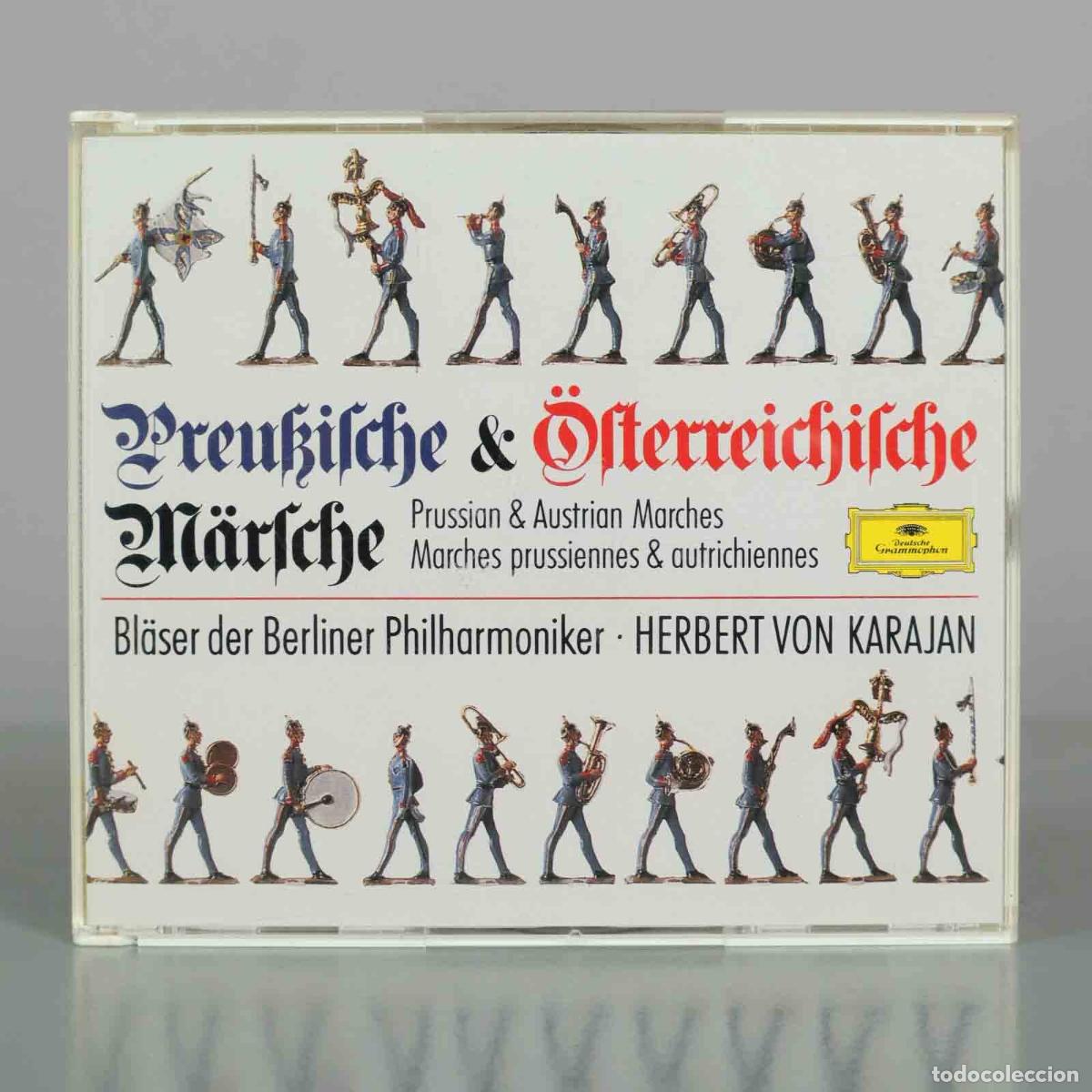 CDs de M&uacute;sica: CD. Preu&szlig;ische and &Ouml;sterreichische M&auml;rsche - Bl&auml;ser der Berliner Philharmoniker, Herbert von Karajan