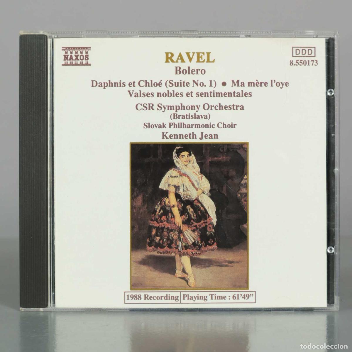 CDs de M&uacute;sica: CD. Bolero - Daphnis et Chlo&eacute; (Suite No. 1) - Ma m&egrave;re l&acute;oye - Valses nobles et sentimentales - RAVEL