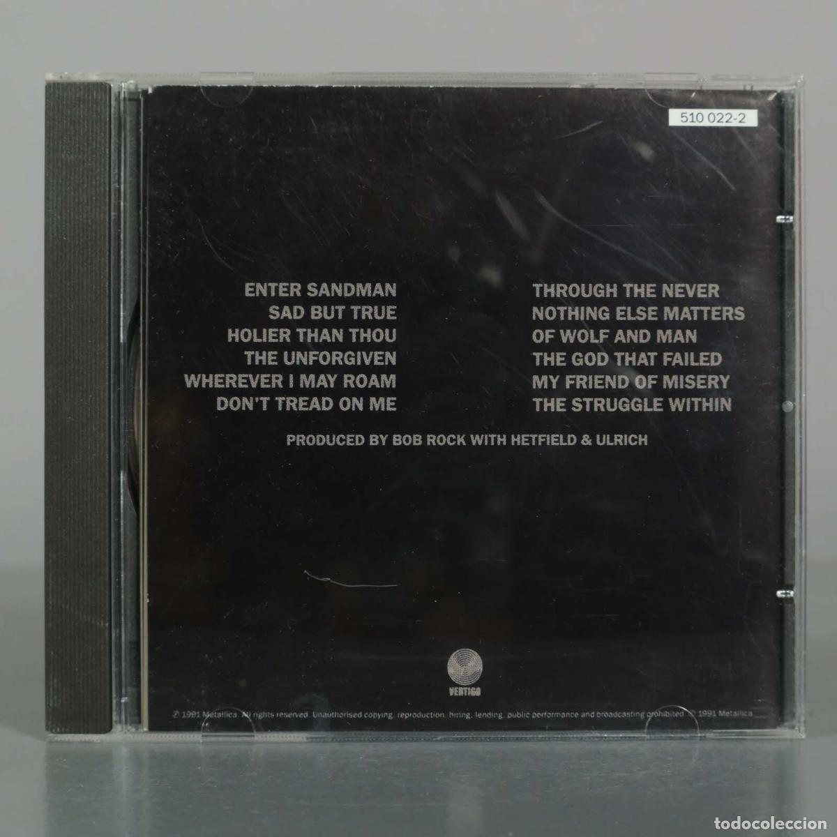 CDs de M&uacute;sica: CD. Metallica - Metallica - Bob Rock, James Hetfield, Lars Ulrich