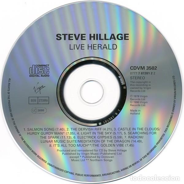 CDs de m&uacute;sica: Steve Hillage &ndash; Live Herald - Foto 2
