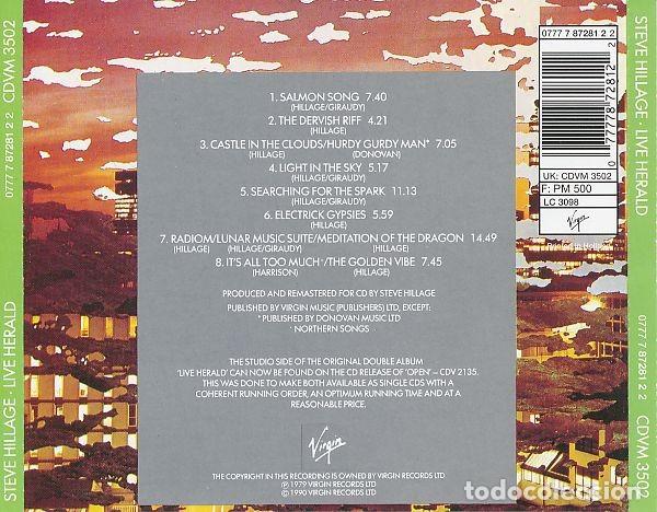 CDs de m&uacute;sica: Steve Hillage &ndash; Live Herald - Foto 4
