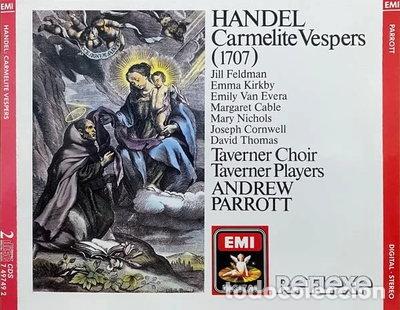 CDs de M&uacute;sica: Handel: Carmelite Vespers- 0077774974929