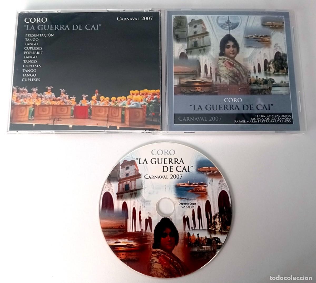 CDs de m&uacute;sica: CARNAVAL DE CADIZ 2007 - CD CORO LA GUERRA DE CAI - Foto 2