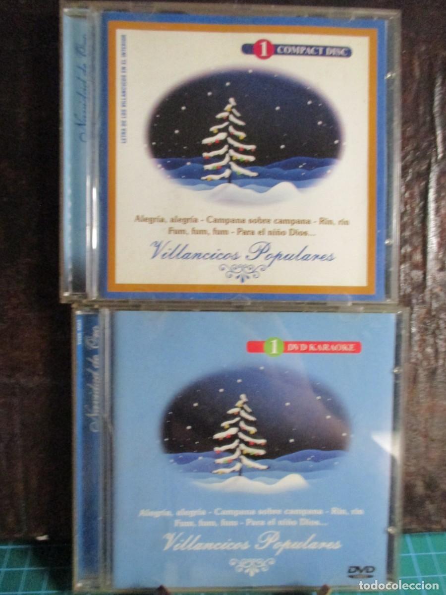 CDs de M&uacute;sica: 473- Lote Navidad: CD + DVD Karaoke Villancicos Populares (Como Nuevos)