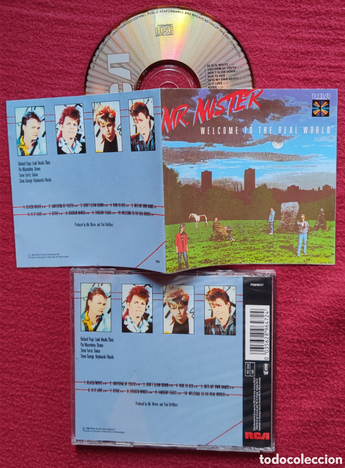 CDs de M&uacute;sica: MR. MISTER: Wellcome To The Real World. Cd de Aor, Edici&oacute;n Original 1985 RCA. Cd fabricado en Jap&oacute;n.