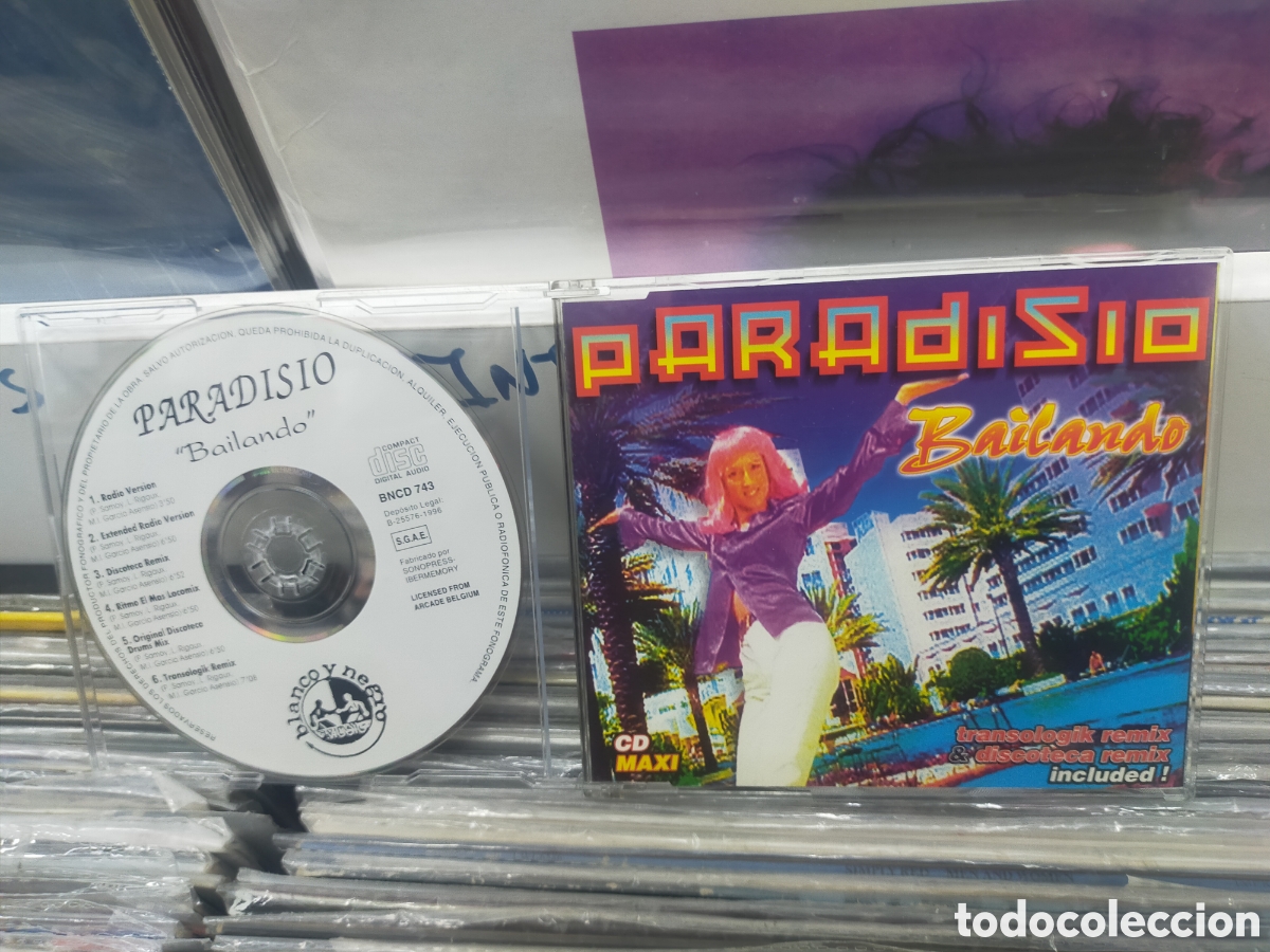 Music CDs: Paradisio maxi CD 6 tracks bailando 1996