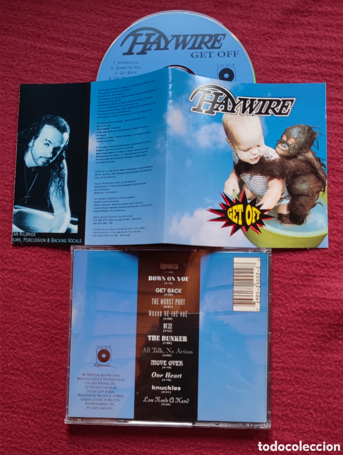 CDs de M&uacute;sica: HAYWIRE: Get Off. Cd Aor, Edici&oacute;n Original 1993 Caliber Records. Muy raro en Cd.