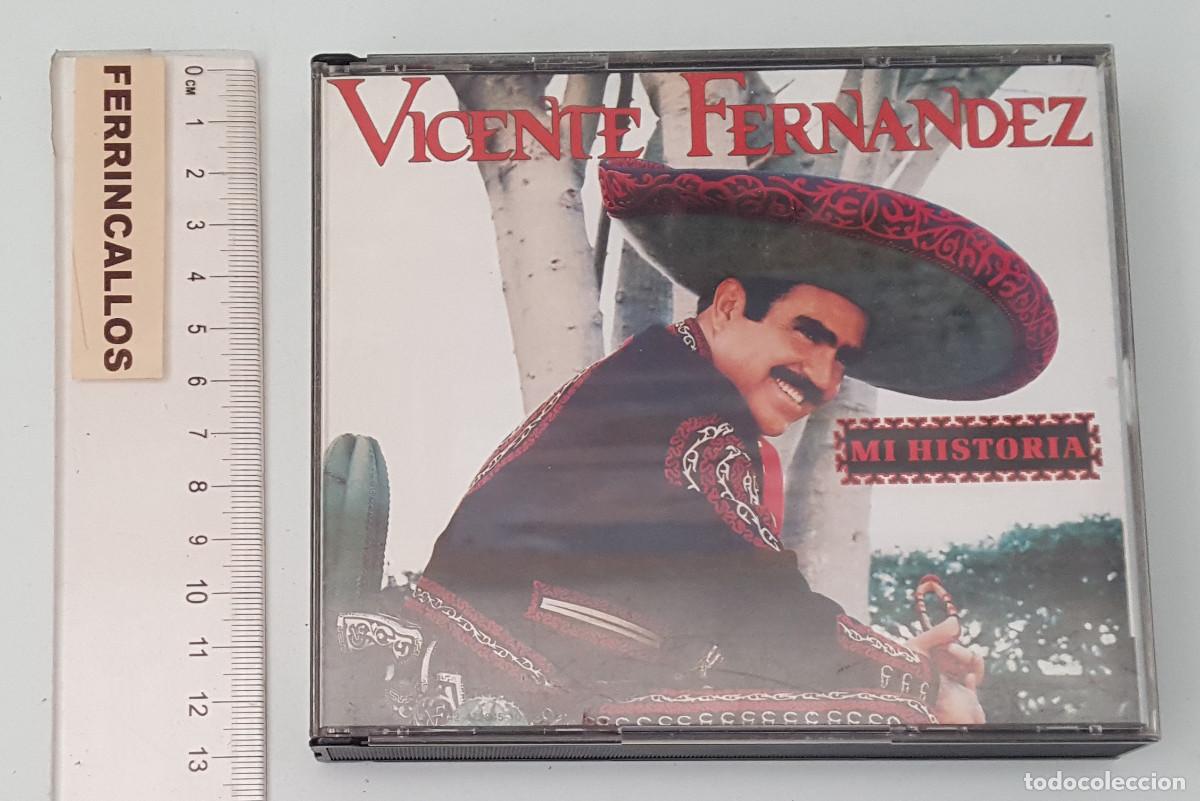 CDs de M&uacute;sica: VICENTE FERNANDEZ, MI HISTORIA, CAJA CON 2 CD'S EPIC 42-472845-10, RANCHERAS