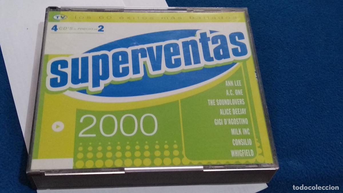 CDs de M&uacute;sica: SUPERVENTAS 2000 4 CD'S - 60 EXITOS PROGRESIVE TRANCE- HOUSE - MAKINA - TECHNO - VALE MUSIC 2000