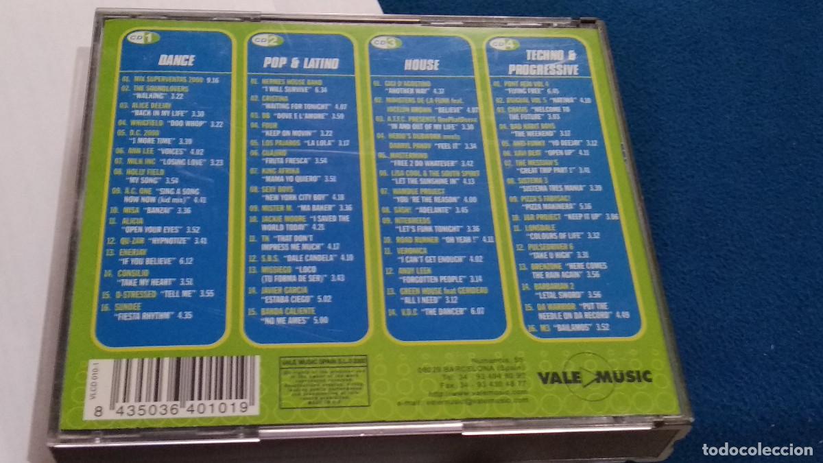 CDs de m&uacute;sica: SUPERVENTAS 2000 4 CDS - 60 EXITOS PROGRESIVE TRANCE- HOUSE - MAKINA - TECHNO - VALE MUSIC 2000 - Foto 5