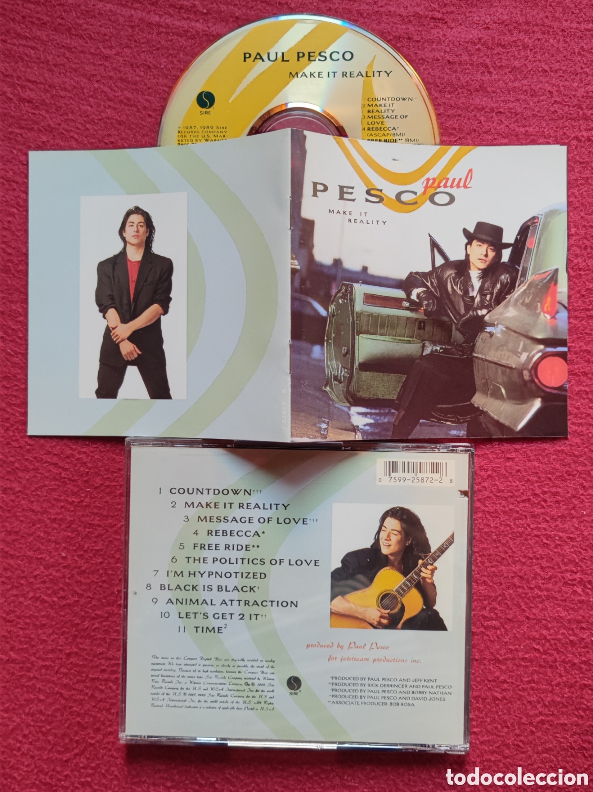 CDs de M&uacute;sica: PAUL PESCO: Make It Reality. Cd Aor, Edici&oacute;n Original 1989 Sire Records. Excelente guitarrista.