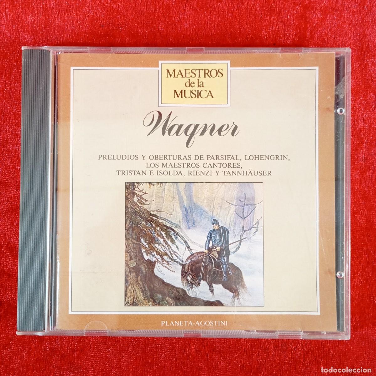 CDs de M&uacute;sica: WAGNER - MAESTROS DE LA MUSICA - CD - PLANETA DE AGOSTINI - 1989 - 7 PISTAS - 11 27 / 5555