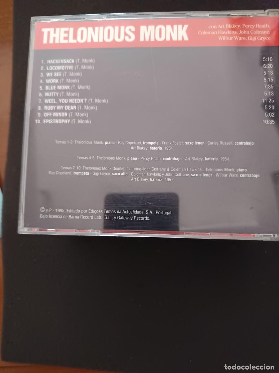 CDs de m&uacute;sica: THELONIOUS MONK. JAZZ & BLUES - Foto 2