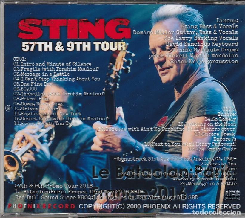 CDs de m&uacute;sica: 2 CDs - STING - Live Le Bataclan 2016 - Foto 2