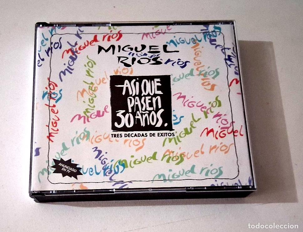 CDs de M&uacute;sica: MIGUEL RIOS &rdquo;ASI QUE PASEN 30 A&Ntilde;OS&rdquo; 2CD 31 TRACKS CD TRES DECADAS DE EXITOS