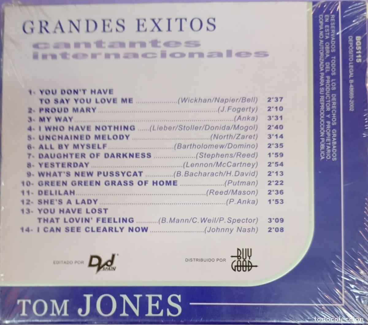 CDs de m&uacute;sica: TOM JONES. GRANDES &Eacute;XITOS. CD PRECINTADO - Foto 2