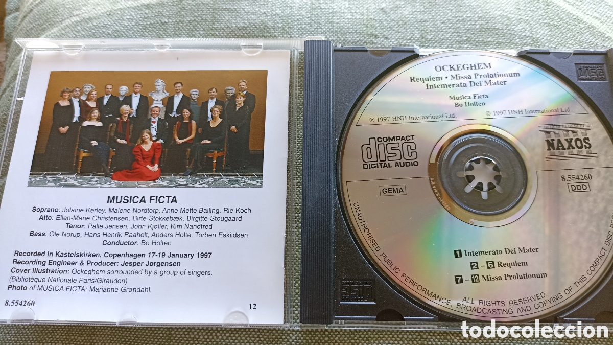 CDs de m&uacute;sica: Ockeghem: Requiem / Missa - Foto 3