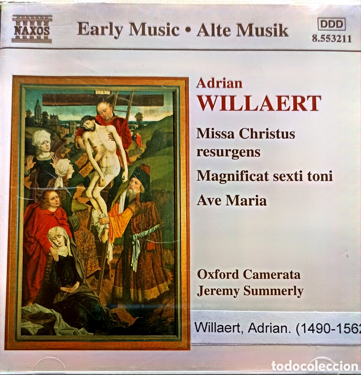 CDs de M&uacute;sica: Adrian Willaert: Missa Christus resurgens / Magnificat / Ave Maria&rdquo; lanzado por el sello Naxos.
