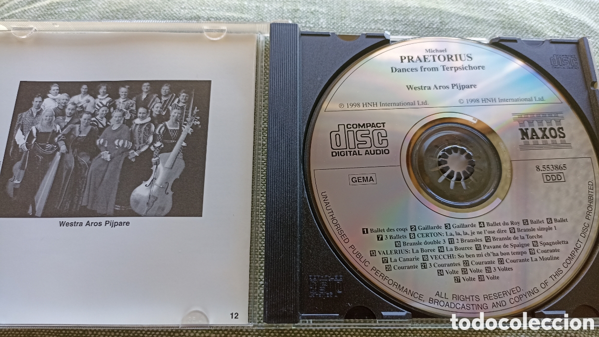 CDs de m&uacute;sica: Dances from Terpsichore (Danzas de Terps&iacute;core) de Michael Praetorius. - Foto 3