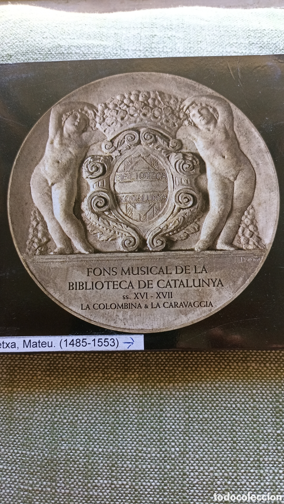 CDs de M&uacute;sica: CD M&uacute;sica Antigua: Fons Musical de la Biblioteca de Catalunya (La Colombina & La Caravaggia)