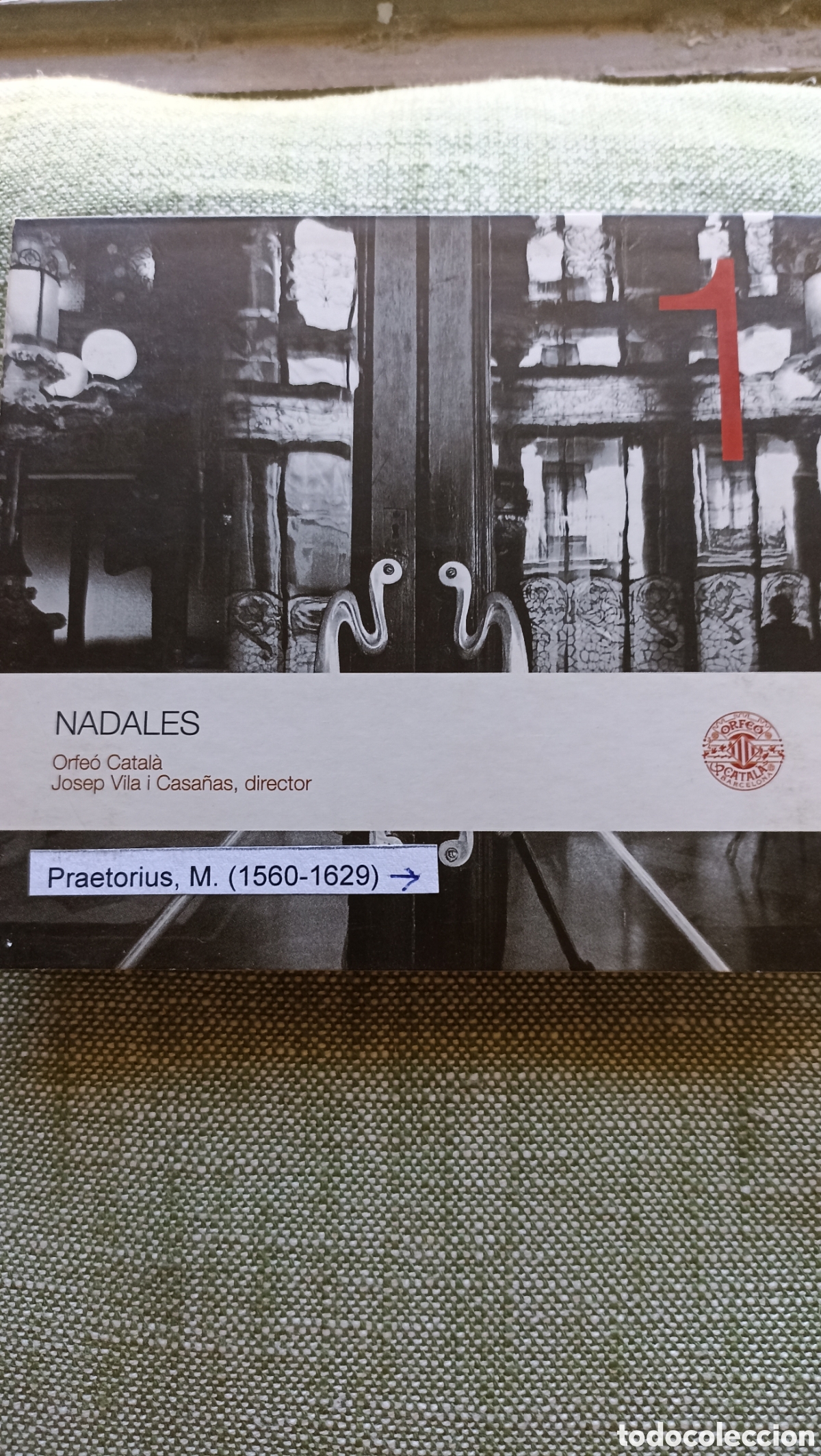 CDs de M&uacute;sica: CD Els Volums del Palau: 1. Nadales interpretado por el Orfe&oacute; Catal&agrave; bajo la direcci&oacute;n de Josep Vila