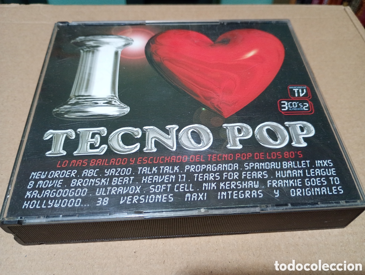 CDs de M&uacute;sica: I LOVE tecno pop CD 2 discos
