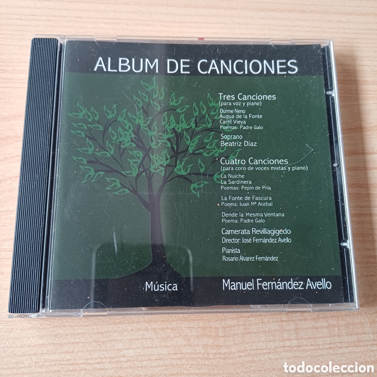 CD de M&uacute;sica: ALBUM DE CANCIONES CD MANUEL FERNANDEZ AVELLO